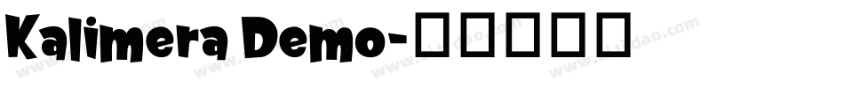 Kalimera Demo字体转换